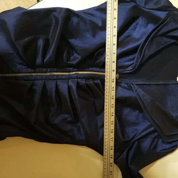 Joseph Ribkoff Midnight Blue Ruched Dress - Picture 10 of 13